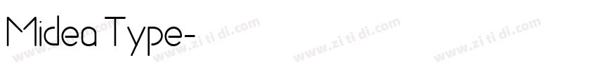 Midea Type字体转换